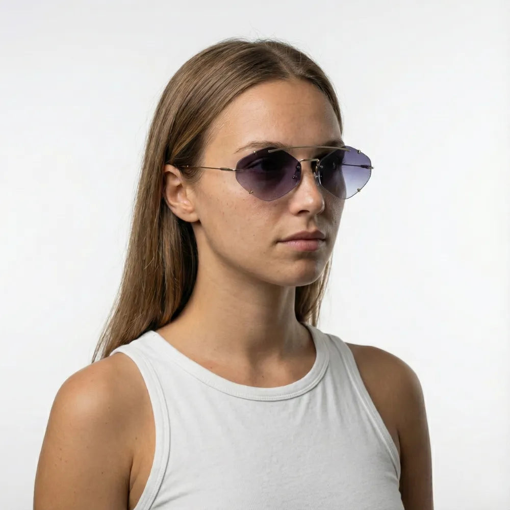 Cap d'Antibes minimal round acetate sunglasses by HARO Eyewear