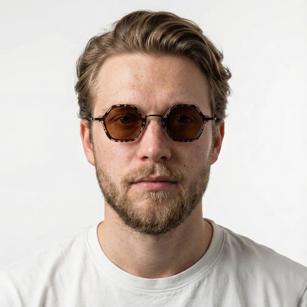 Cap-Ferrat 1925 hexagonal acetate sunglasses by HARO Eyewear