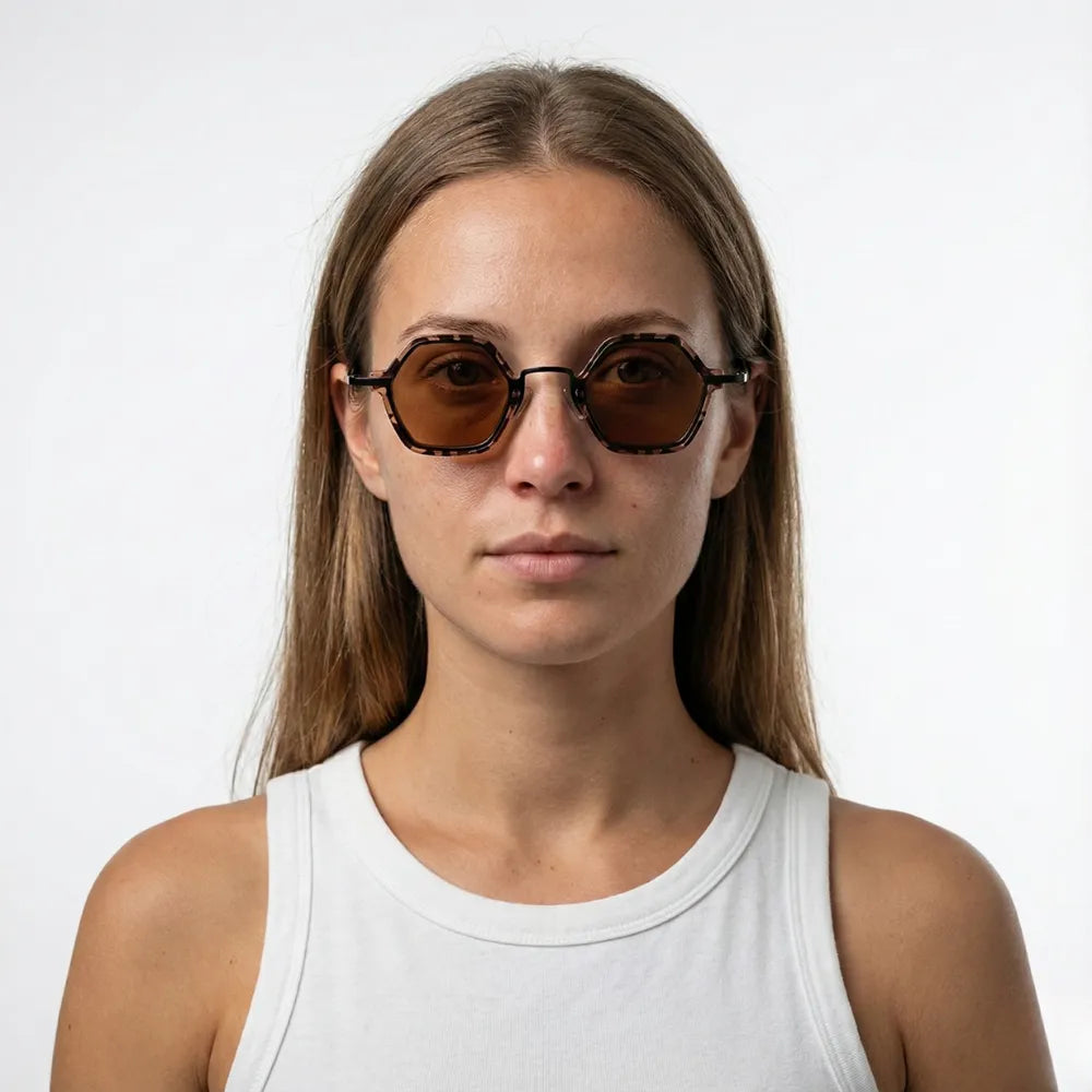 Cap-Ferrat 1925 hexagonal acetate sunglasses by HARO Eyewear