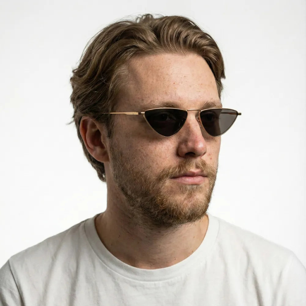 Hyères Palmiers cat-eye metal sunglasses by HARO Eyewear