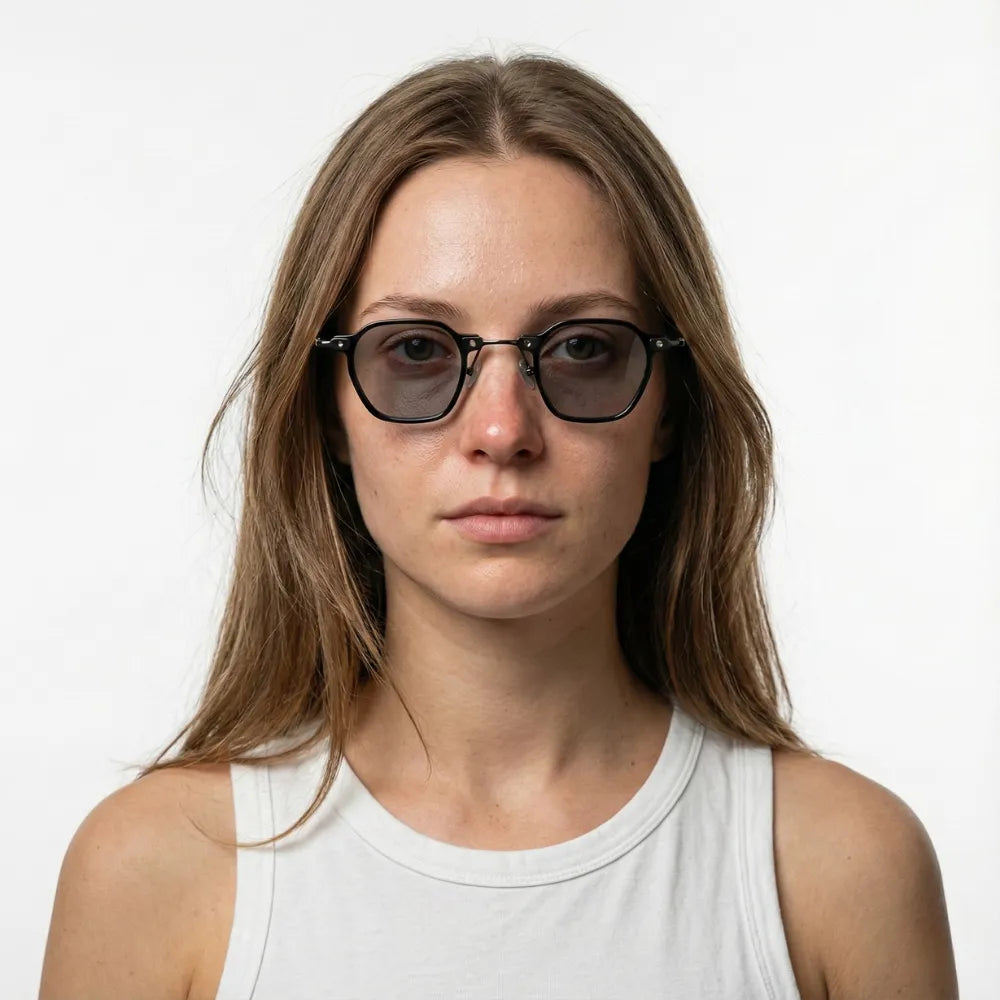 Porto Cervo small hexagonal metal sunglasses by HARO Eyewear