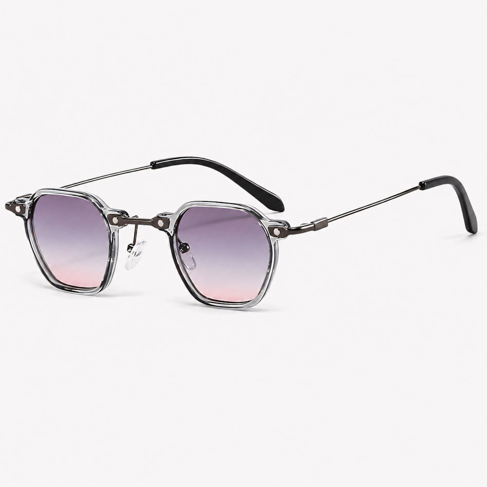 Porto Cervo small hexagonal metal sunglasses by HARO Eyewear