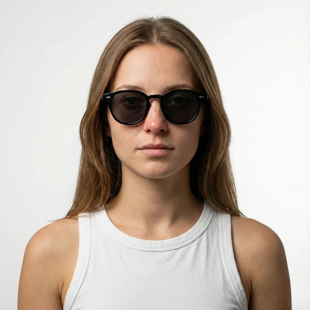 Antibes 1923 small round acetate sunglasses by HARO Eyewear