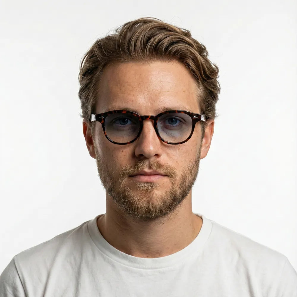 Antibes 1923 small round acetate sunglasses by HARO Eyewear