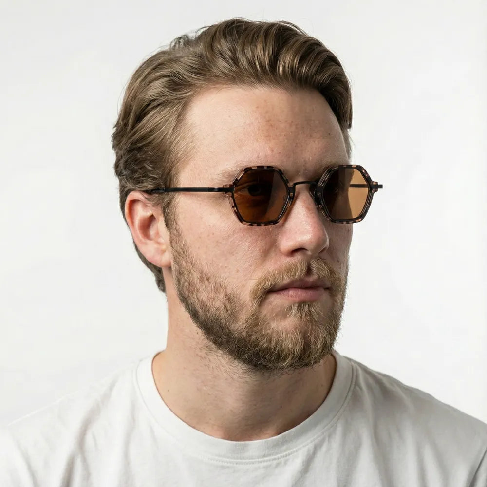 Cap-Ferrat 1925 hexagonal acetate sunglasses by HARO Eyewear