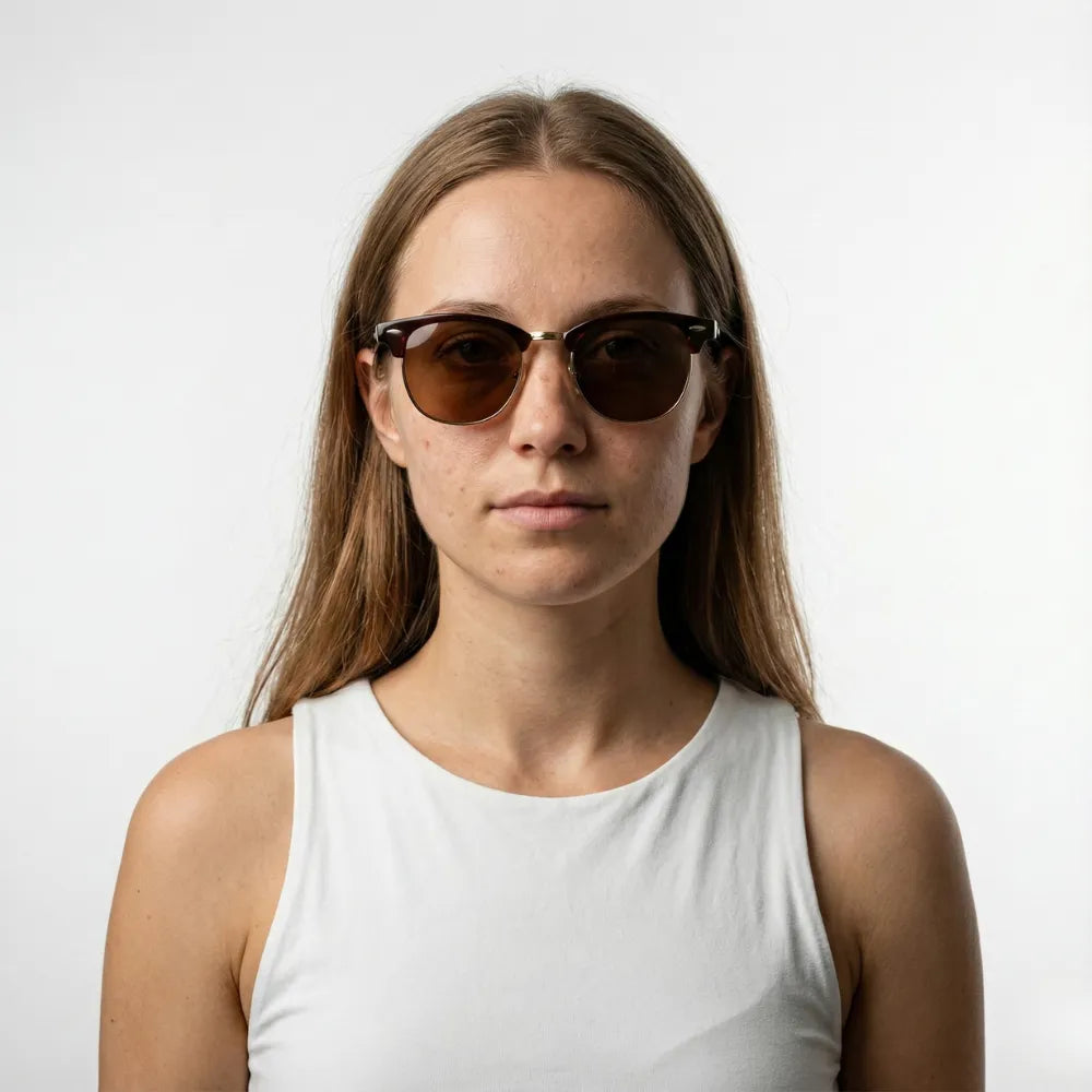 Capri Malaparte browline acetate sunglasses by HARO Eyewear
