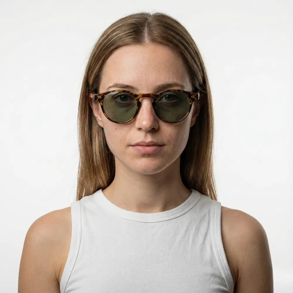 Côte d'Azur Èze translucent round acetate sunglasses by HARO Eyewear