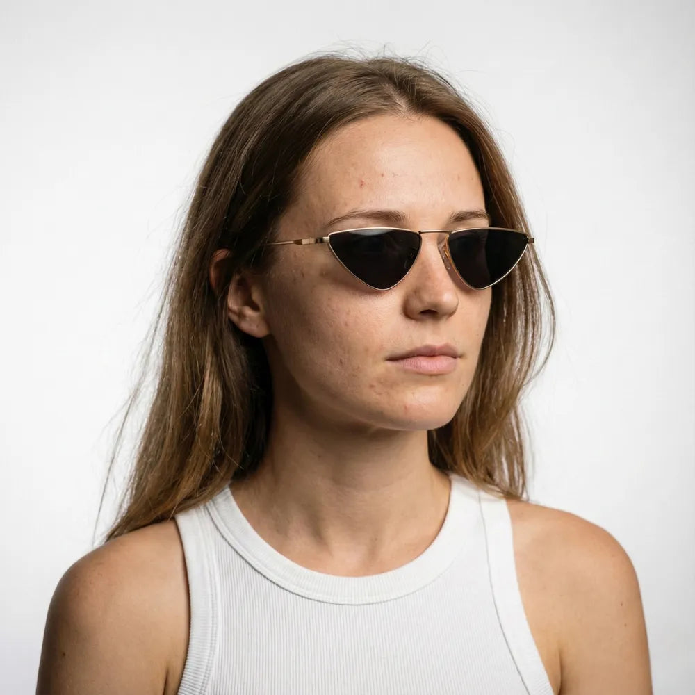 Hyères Palmiers cat-eye metal sunglasses by HARO Eyewear