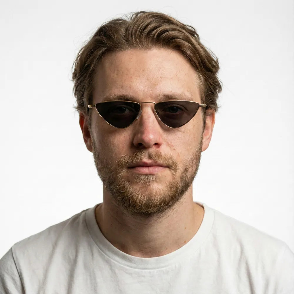 Hyères Palmiers cat-eye metal sunglasses by HARO Eyewear