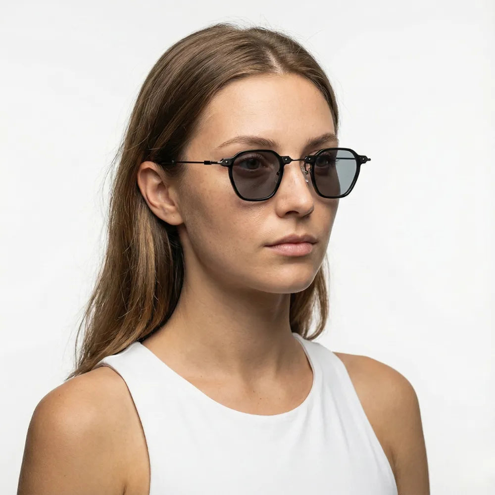 Porto Cervo small hexagonal metal sunglasses by HARO Eyewear