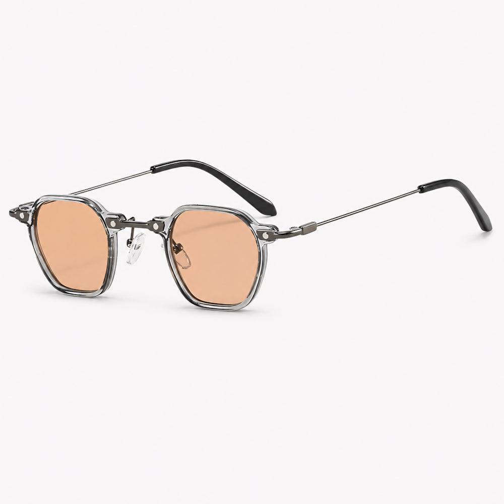 Porto Cervo small hexagonal metal sunglasses by HARO Eyewear