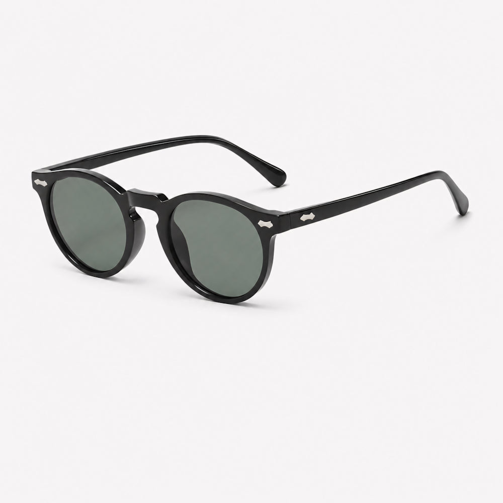 Ravello Infinity — vintage round acetate sunglasses with polarized UV400 lenses, by HARO Eyewear