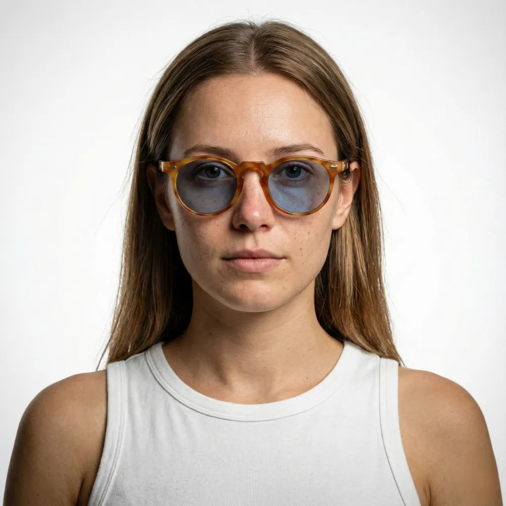 Ravello Infinity vintage round acetate sunglasses by HARO Eyewear