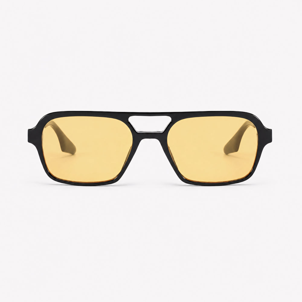 Saint-Tropez Pampelonne — square aviator acetate sunglasses with polarized UV400 lenses, by HARO Eyewear