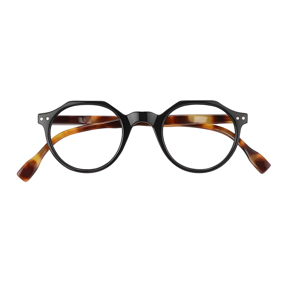 Sils Maria — round blue light glasses with blue light filter, by HARO Eyewear