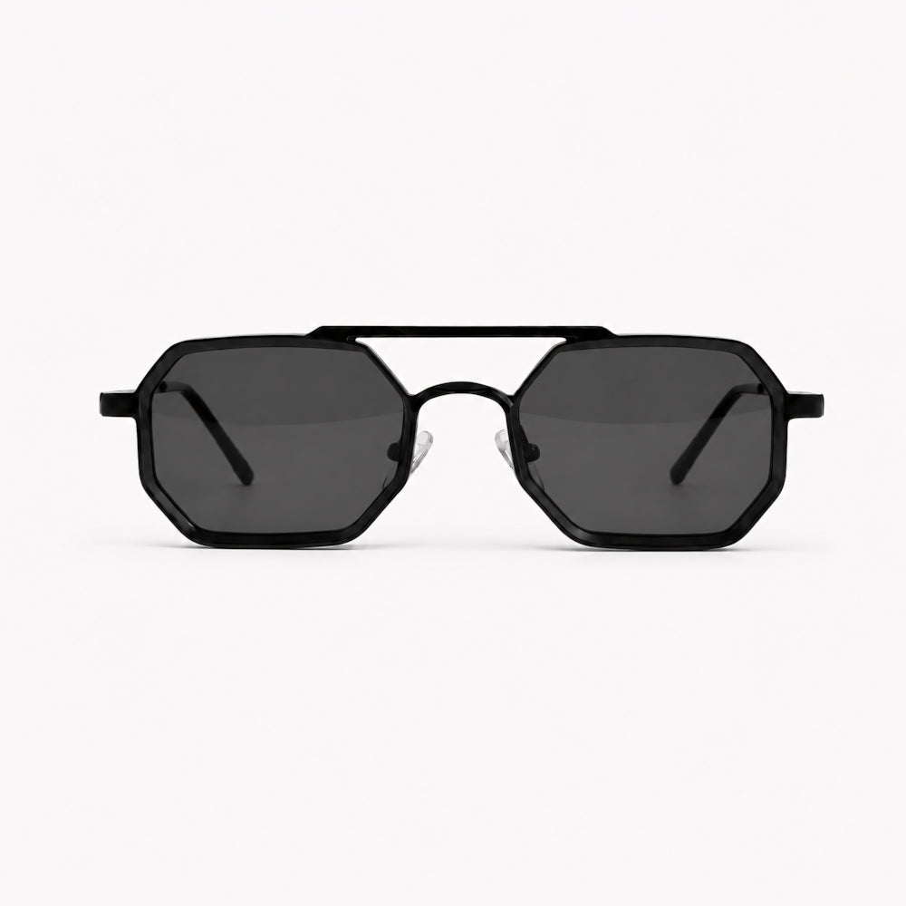 Sorrento Grand Tour — hexagonal aviator acetate sunglasses with polarized UV400 lenses, by HARO Eyewear