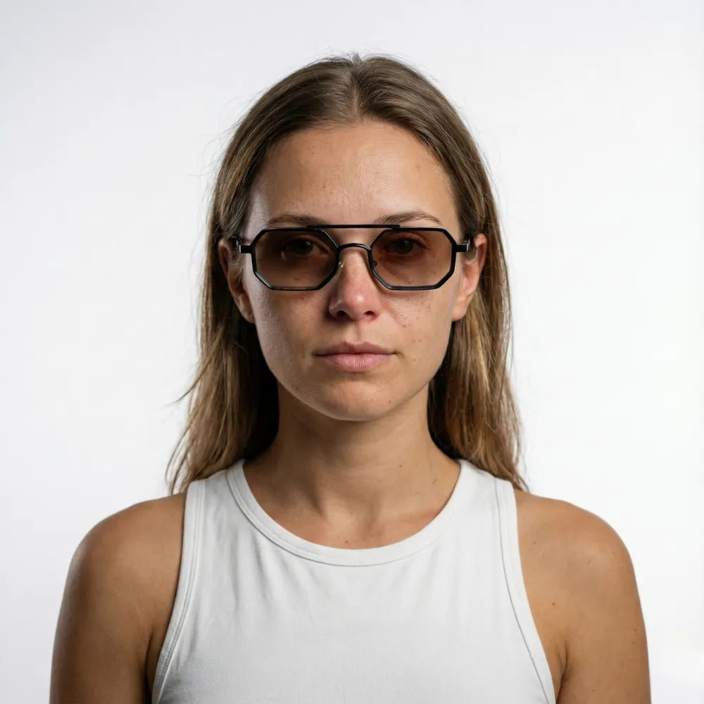 Sorrento Grand Tour hexagonal aviator acetate sunglasses by HARO Eyewear