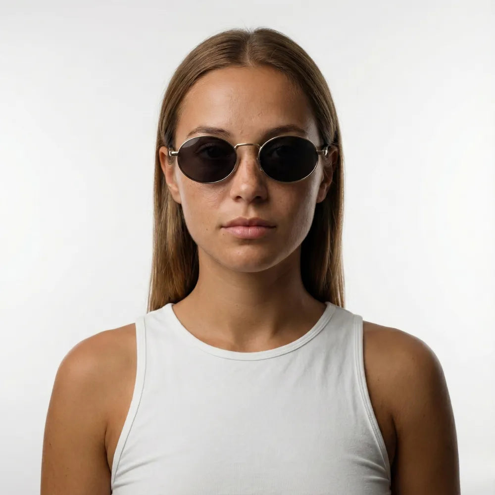 Villefranche Rade double-bridge round acetate sunglasses by HARO Eyewear
