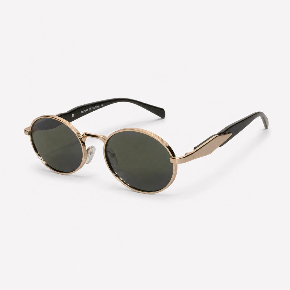 Villefranche Rade double-bridge round acetate sunglasses by HARO Eyewear